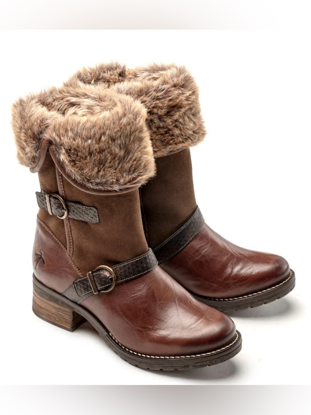 New Dromedaris Kya Mid-Calf Leather Boots